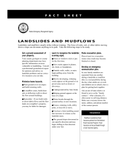 Fact Sheet - Landslides