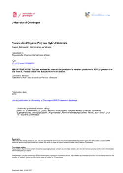 Nucleic Acid/Organic Polymer Hybrid Materials