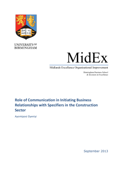 Communication in Initiating Business