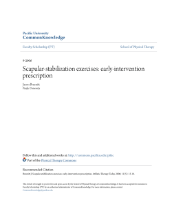 Scapular-stabilization exercises: early