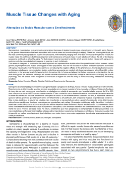 Muscle Tissue Changes with Aging (PDF Available)
