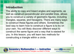 Method 1: Constructing an Equilateral Triangle Inscribed in a Circle