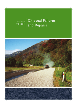 Chipseal Failures and Repairs