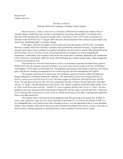 Semantic Shift in the Language of Thought in