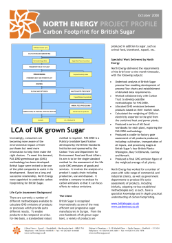 Carbon Footprint for British Sugar