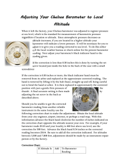 Adjusting Chelsea Barometer