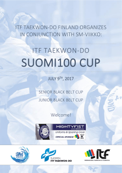 Akatemia Open 2017 - Suomen ITF Taekwon