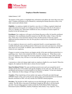 Employee Benefits Summary