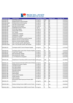 Catalog Number Display Name Concentration ValueSize Default