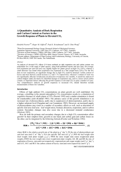 A quantitative analysis of dark respiration and