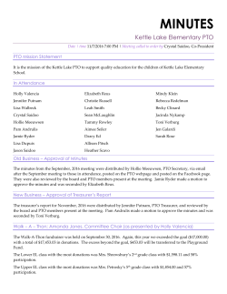 MINUTES - Kettle Lake PTO