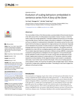 Evolution of scaling behaviors embedded in sentence series from A