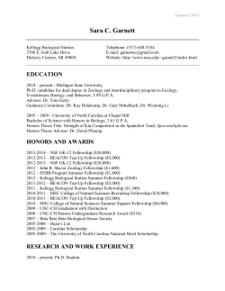 Sara C. Garnett - Michigan State University