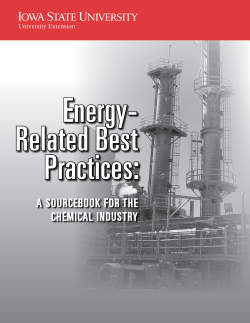 Energy-Related Best Practices: A Sourcebook for the Chemical