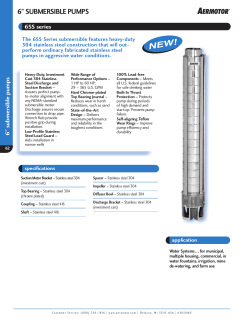 6" submersible pumps