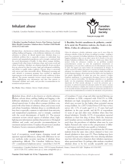 Inhalant abuse