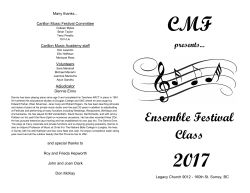 Ensemble Program 2017b