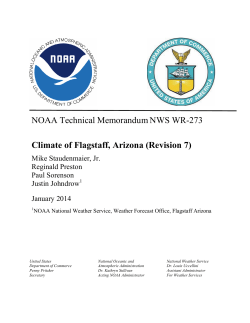 Flagstaff - Arizona State Climate Office