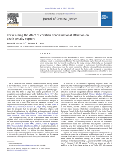 Reexamining the effect of christian denominational affiliation on