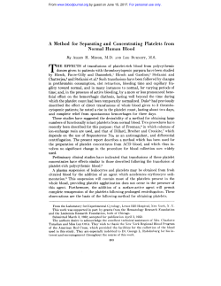 A Method for Separating and Concentrating
