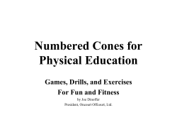 Numbered Cones for Physical Education