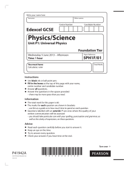 Physics Foundation Core - Manchester Health Academy