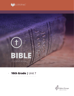 10th Grade | Unit 7 - Amazon Web Services