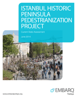 istanbul historic peninsula pedestrianization project