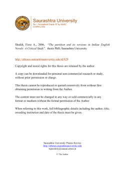 - Etheses - Saurashtra University