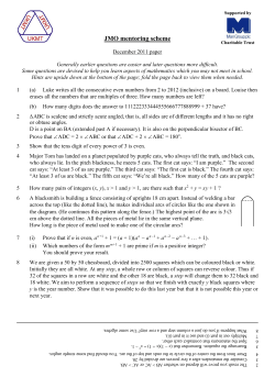 2011-12 Junior mentoring paper