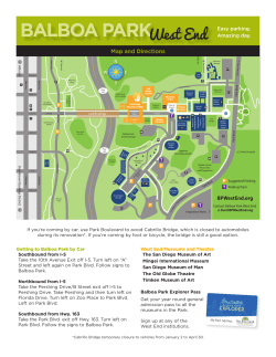 BALBOA PARKWest End - San Diego Bead Society