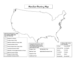Manifest Destiny Map