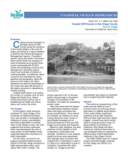 coastal ocean research - California Sea Grant