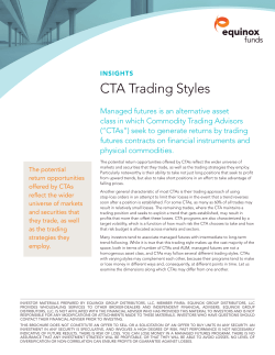 CTA Trading Styles