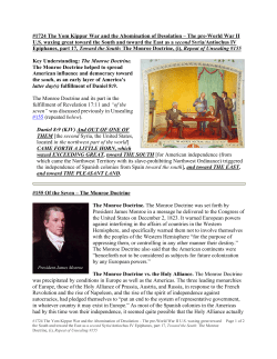 #155 Of the Seven – The Monroe Doctrine