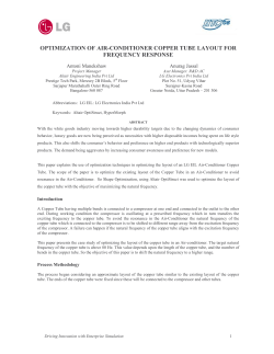 optimization of air-conditioner copper tube layout for frequency