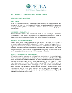 pet &ndash; what is it and where does it come from