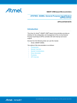 SAM4L General-Purpose Input/Output (GPIO