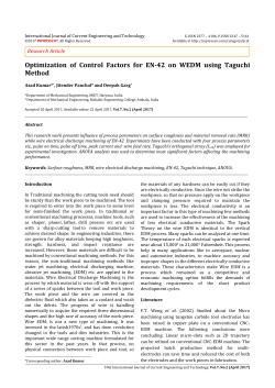 Optimization of Control Factors for EN