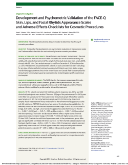 Development and Psychometric Validation of the FACE