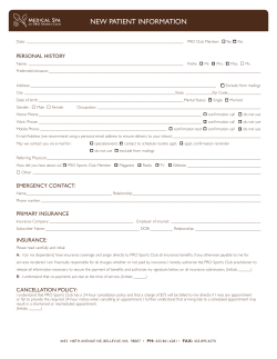 new patient information