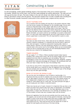Constructing a base - Titan Garden Buildings