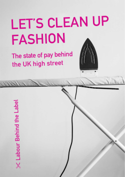 Let`s Clean Up Fashion - Clean Clothes Campaign