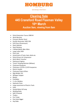 Clearing Sale 445 Craneford Road Flaxman Valley 10th March