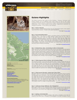 Guiana Highlights - Guyana Tourism Authority