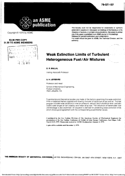 Weak Extinction Limits of Turbulent Heterogeneous Fuel/Air Mixtures