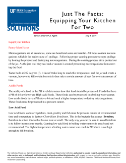 Equipping Your Kitchen For Two - Bradford County Extension Office