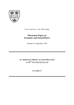 Discussion Papers in Economic and Social History