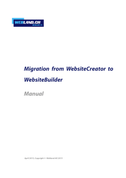 Manual Migration from WebsiteCreator to
