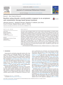 Baseline eating disorder severity predicts
